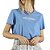 Camiseta Colcci Comfort Azul Feminino - Imagem 1