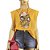 Camiseta Colcci Estampada Amarelo Feminino - Imagem 1