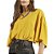 Camiseta Colcci Loose Amarelo Feminino - Imagem 3