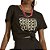 Camiseta Colcci Comfort Estampada Preto Feminino - Imagem 1