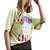 Camiseta Estampada Colcci Super Luiza Verde Feminino - Imagem 1