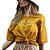 Camiseta Colcci Luiza Amarelo Feminino - Imagem 3