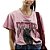 Camiseta Estampada Colcci Rosa Feminino - Imagem 1