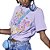 Camiseta Estampada Colcci Loose Lilas Feminino - Imagem 3