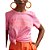 Camiseta Colcci Comfort Rosa Feminino - Imagem 3