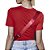 Camiseta Estampada Colcci Slim Vermelho Feminino - Imagem 2