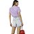 Camiseta Colcci Estampada V23 Lilás Feminino - Imagem 2