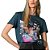 Camiseta Estampada Coca Cola Comfort Azul Feminino - Imagem 1