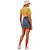 Camiseta Coca Cola Canelada Slim P23 Amarelo Feminino - Imagem 4