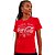 Camiseta Estampada Coca Cola P23 Vermelho Feminino - Imagem 1