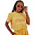 Camiseta Estampada Coca Cola P23 Amarelo Feminino - Imagem 1