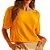 Camiseta Linho Forum Reta Laranja Feminina - Imagem 1