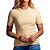 Blusa Colcci Canelada Bege Feminino - Imagem 1