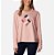 Blusao Columbia Logo French Terry Crew 674 Rosa Feminino - Imagem 1