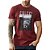 Camiseta Estampada Colcci Slim Bordô Masculino - Imagem 1