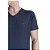 Camiseta Colcci Slim Gola V Marinho Masculino - Imagem 4