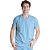 Camiseta Colcci Slim Gola V VE23 Azul Masculino - Imagem 1