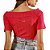 Blusa Colcci Slim Canelada Slim Vermelha Feminina - Imagem 2