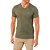Camiseta Colcci Slim Gola V P23 Verde Masculino - Imagem 3