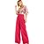 Blusa Linho Forum Estampado P23 Vermelho Feminino - Imagem 4