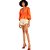 Blusa Forum Acinturada P23 Laranja Feminino - Imagem 4