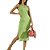 Vestido Midi Canelado Colcci Slim Verde Feminino - Imagem 3