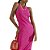 Vestido Colcci Midi Canelado Rosa Feminino - Imagem 3