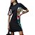 Vestido Colcci Estampado Slim Preto Feminino - Imagem 1