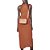 Vestido Canelado Colcci Slim Marrom Feminino - Imagem 1