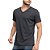 Camiseta Forum Slim Gola V VE23 Cinza Masculino - Imagem 5