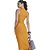 Vestido Canelado Colcci Slim P23 Laranja Feminino - Imagem 4