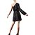 Vestido Colcci Listrado Metalizado Comfort Preto Feminino - Imagem 2