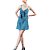Vestido Jacquard Colcci Slim Azul Feminino - Imagem 1