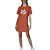 Vestido Colcci T-Shirt Dress Laranja Feminino - Imagem 1