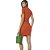 Vestido Canelado Colcci Slim V23 Laranja Feminino - Imagem 4