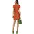 Vestido Canelado Colcci Slim V23 Laranja Feminino - Imagem 2