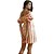 Vestido Colcci Listrado AV23 Branco Feminino - Imagem 2
