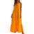 Vestido Linho Forum Evase Longo Laranja Feminino - Imagem 1