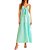 Vestido Longo Linho Forum Verde Feminino - Imagem 1