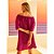 Vestido Curto Forum Linho Ampla Roxo Feminino - Imagem 5