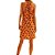 Vestido Curto Linho Forum Laranja Feminino - Imagem 3