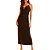 Vestido Linho Forum Midi Preto Feminino - Imagem 1