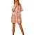 Vestido Curto Forum Branco e Laranja Feminino - Imagem 2