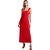 Vestido Linho Forum Vermelho Feminino - Imagem 1