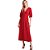 Vestido Linho Forum Vermelho Feminino - Imagem 1