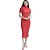 Vestido Canelado Forum Vermelho Feminino - Imagem 4
