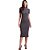 Vestido Canelado Forum Justo Cinza Feminino - Imagem 1