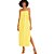 Vestido Linho Forum P23 Amarelo Feminino - Imagem 1