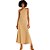 Vestido Linho Forum P23 Marrom Feminino - Imagem 1