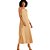 Vestido Linho Forum P23 Marrom Feminino - Imagem 3